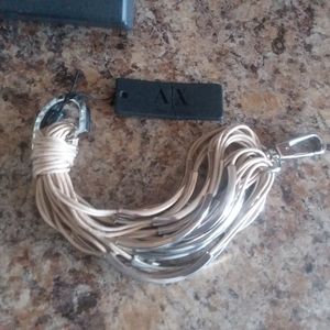Armani Exchange multi cord bracelet